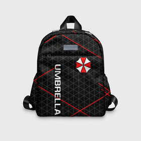 Детский рюкзак 3D с принтом UMBRELLA CORP в Новосибирске, 100% полиэстер | лямки с регулируемой длиной, сверху петелька, чтобы рюкзак можно было повесить на вешалку. Основное отделение закрывается на молнию, как и внешний карман. Внутри дополнительный карман. По бокам два дополнительных кармашка | ada wong | biohazard | leon | nemesis | project resistance | raccoon city | re | re3 | resident evil | resident evil 3 | rpd | stars | umbrella | ада вонг | амбрелла | немезис | ужасы