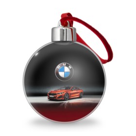 Ёлочный шар с принтом BMW в Новосибирске, Пластик | Диаметр: 77 мм | bmw | car | germany | prestige | red | автомобиль | бмв | германия | красный | престиж
