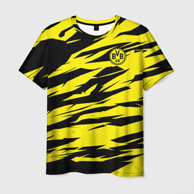 Мужская футболка 3D с принтом FC Borussia в Новосибирске, 100% полиэфир | прямой крой, круглый вырез горловины, длина до линии бедер | football | sancho dortmund | бавария | боруссия | дортмунд | лига чемпионов | псж | футбол | холанд | эрлинг холанд