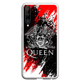 Чехол для Honor P30 с принтом QUEEN в Новосибирске, Силикон | Область печати: задняя сторона чехла, без боковых панелей | queen | квин | мистер робот | музыка | рами малек | рок | фредди меркьюри