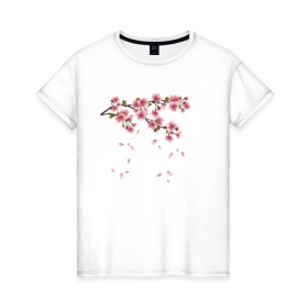 Женская футболка хлопок с принтом Весна 2020. в Новосибирске, 100% хлопок | прямой крой, круглый вырез горловины, длина до линии бедер, слегка спущенное плечо | весенние картинки | весна | весна 2020 | зелнь | прекрасное время года | прикольные картинки | природа | птицы | тюльпаны | цветы