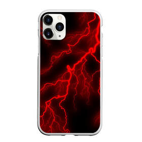 Чехол для iPhone 11 Pro Max матовый с принтом МОЛНИЯ RED NEON в Новосибирске, Силикон |  | Тематика изображения на принте: гроза | гром | молния | небо | неон | неоновый | ночь | природа | разряд | текстура | ток | электричество | яркий