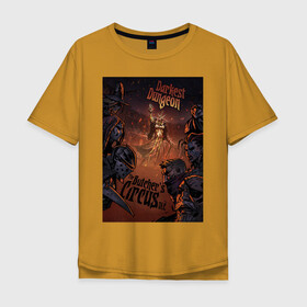Мужская футболка хлопок Oversize с принтом Darkest Dungeon в Новосибирске, 100% хлопок | свободный крой, круглый ворот, “спинка” длиннее передней части | butchers circus | darkest dungeon | game | games | rpg