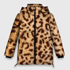 Женская зимняя куртка 3D с принтом Леопард в Новосибирске, верх — 100% полиэстер; подкладка — 100% полиэстер; утеплитель — 100% полиэстер | длина ниже бедра, силуэт Оверсайз. Есть воротник-стойка, отстегивающийся капюшон и ветрозащитная планка. 

Боковые карманы с листочкой на кнопках и внутренний карман на молнии | abstract | animal | cat | leopard | texture | абстракция | гепард | животное | животные | зверь | кот | кошка | леопард | охотник | паттерн | полигоны | текстура | узор | хищник
