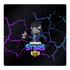 Магнитный плакат 3Х3 с принтом BRAWL STARS CROW в Новосибирске, Полимерный материал с магнитным слоем | 9 деталей размером 9*9 см | Тематика изображения на принте: bibi | brawl | brawl stars | crow | leon | max | sally | shark | stars | акула | биби | бравл | бравл старс | браво старс | игра | компьютерная | кров | леон | леон акула | старс | шарк