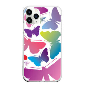 Чехол для iPhone 11 Pro Max матовый с принтом Бабочки паттерн в Новосибирске, Силикон |  | Тематика изображения на принте: butterflies | butterfly | spring | бабочка | бобочки | весна | животные | красиво | крыло | мотыльки | насекомое | насекомые | чешуекрылые