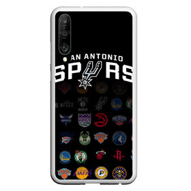 Чехол для Honor P30 с принтом San Antonio Spurs (2) в Новосибирске, Силикон | Область печати: задняя сторона чехла, без боковых панелей | Тематика изображения на принте: ball | basketball | sport | spurs | streetball | баскетбол | мяч | нба | спёрс | спорт | стритбол