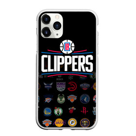 Чехол для iPhone 11 Pro матовый с принтом Los Angeles Clippers (2) в Новосибирске, Силикон |  | Тематика изображения на принте: ball | basketball | clippers | sport | streetball | баскетбол | клипперс | мяч | нба | спорт | стритбол