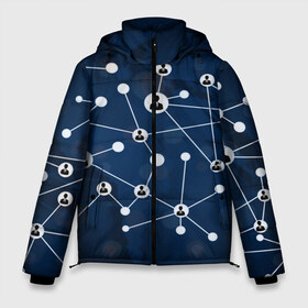 Мужская зимняя куртка 3D с принтом COVID-19 WORLD в Новосибирске, верх — 100% полиэстер; подкладка — 100% полиэстер; утеплитель — 100% полиэстер | длина ниже бедра, свободный силуэт Оверсайз. Есть воротник-стойка, отстегивающийся капюшон и ветрозащитная планка. 

Боковые карманы с листочкой на кнопках и внутренний карман на молнии. | Тематика изображения на принте: covid 19 | molecule | абстракция | клетки | коронавирус | медицина | микробы | молекулы | наука | нейрон | нейроны | текстура | текстуры | формула