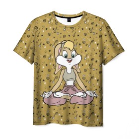 Мужская футболка 3D с принтом Лола Банни в Новосибирске, 100% полиэфир | прямой крой, круглый вырез горловины, длина до линии бедер | lola bunny | looney tunes | vdzabma | лола банни | луни тюнз