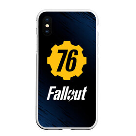 Чехол для iPhone XS Max матовый с принтом FALLOUT_76 в Новосибирске, Силикон | Область печати: задняя сторона чехла, без боковых панелей | Тематика изображения на принте: 101 | 111 | 13 | 76 | atom cats | bethesda | brotherhood of steel | fallout | nuka cola | tunnel snakes | vault | war | братство стали | война | убежище | фолаут | фоллаут | ядер кола