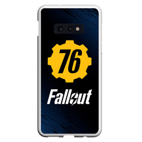 Чехол для Samsung S10E с принтом FALLOUT_76 в Новосибирске, Силикон | Область печати: задняя сторона чехла, без боковых панелей | Тематика изображения на принте: 101 | 111 | 13 | 76 | atom cats | bethesda | brotherhood of steel | fallout | nuka cola | tunnel snakes | vault | war | братство стали | война | убежище | фолаут | фоллаут | ядер кола