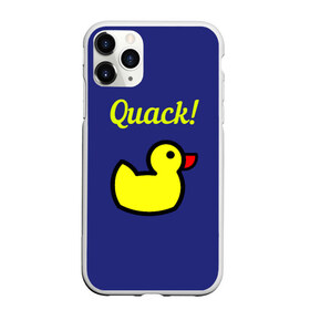 Чехол для iPhone 11 Pro Max матовый с принтом Уточка в Новосибирске, Силикон |  | duck | забавная | кря | утка