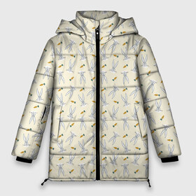 Женская зимняя куртка 3D с принтом Багз Банни паттерн в Новосибирске, верх — 100% полиэстер; подкладка — 100% полиэстер; утеплитель — 100% полиэстер | длина ниже бедра, силуэт Оверсайз. Есть воротник-стойка, отстегивающийся капюшон и ветрозащитная планка. 

Боковые карманы с листочкой на кнопках и внутренний карман на молнии | bugs bunny | looney tunes | vdzabma | багз банни | луни тюнз