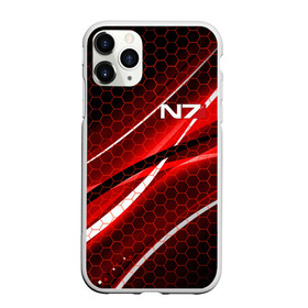 Чехол для iPhone 11 Pro матовый с принтом MASS EFFECT N7 в Новосибирске, Силикон |  | bioware | n7 | shepard | броня | жнецы | костюм | масс эффект | н7 | стальная броня | шепард | эффект массы