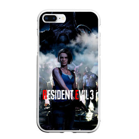 Чехол для iPhone 7Plus/8 Plus матовый с принтом RESIDENT EVIL 3 в Новосибирске, Силикон | Область печати: задняя сторона чехла, без боковых панелей | ada wong | biohazard | leon | nemesis | project resistance | raccoon city | re2 | resident evil 3 | rpd | stars | umbrella | ада вонг | амбрелла | немесис | ужасы