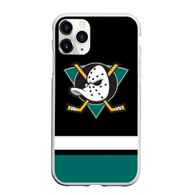 Чехол для iPhone 11 Pro матовый с принтом Анахайм Дакс в Новосибирске, Силикон |  | anaheim | anaheim ducks | ducks | hockey | nhl | usa | дакс | нхл | спорт | сша | хоккей | шайба