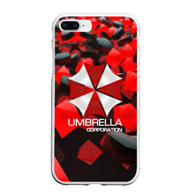 Чехол для iPhone 7Plus/8 Plus матовый с принтом Umbrella Corp в Новосибирске, Силикон | Область печати: задняя сторона чехла, без боковых панелей | biohazard | biohazard 7 | crocodile | fang | game | hand | monster | new umbrella | resident evil | resident evil 7 | umbrella | umbrella corp | umbrella corporation | zombie