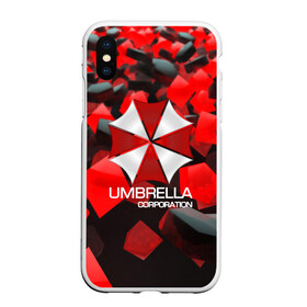 Чехол для iPhone XS Max матовый с принтом Umbrella Corp в Новосибирске, Силикон | Область печати: задняя сторона чехла, без боковых панелей | biohazard | biohazard 7 | crocodile | fang | game | hand | monster | new umbrella | resident evil | resident evil 7 | umbrella | umbrella corp | umbrella corporation | zombie