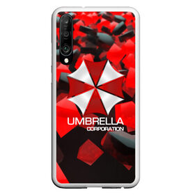 Чехол для Honor P30 с принтом Umbrella Corp в Новосибирске, Силикон | Область печати: задняя сторона чехла, без боковых панелей | biohazard | biohazard 7 | crocodile | fang | game | hand | monster | new umbrella | resident evil | resident evil 7 | umbrella | umbrella corp | umbrella corporation | zombie