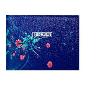 Обложка для студенческого билета с принтом CORONAVIRUS в Новосибирске, натуральная кожа | Размер: 11*8 см; Печать на всей внешней стороне | covid 19 | molecule | абстракция | клетки | коронавирус | медицина | микробы | молекулы | наука | нейрон | нейроны | текстура | текстуры | формула