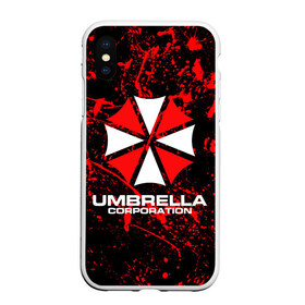 Чехол для iPhone XS Max матовый с принтом Umbrella Corporation в Новосибирске, Силикон | Область печати: задняя сторона чехла, без боковых панелей | resident evil | umbrella corporation | амбрелла | амбрелла корпорейшн | вирус | вымышленная военная и фармацевтическая корпорация | игра | умбрелла