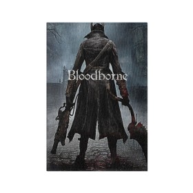 Обложка для паспорта матовая кожа с принтом Bloodborne. в Новосибирске, натуральная матовая кожа | размер 19,3 х 13,7 см; прозрачные пластиковые крепления | bloodborne | bloodborne 2 | esport | game | playstation | бладборн | игра | киберспорт | киберспортсмен | порождение крови