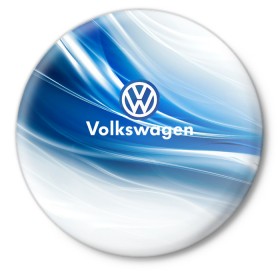Значок с принтом Volkswagen. в Новосибирске,  металл | круглая форма, металлическая застежка в виде булавки | 2020 | car | sport | volkswagen | авто | автомобильные | бренд | вирус | коронавирус | марка | машина | новый лого | спорт | стиль | фольксваген