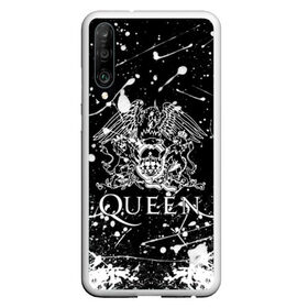 Чехол для Honor P30 с принтом QUEEN в Новосибирске, Силикон | Область печати: задняя сторона чехла, без боковых панелей | queen | британская рок группа | квин | куин | кьюин | мистер робот | музыка | рами малек | рок | рок музыка | фредди меркьюри