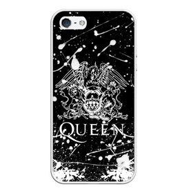 Чехол для iPhone 5/5S матовый с принтом QUEEN в Новосибирске, Силикон | Область печати: задняя сторона чехла, без боковых панелей | queen | британская рок группа | квин | куин | кьюин | мистер робот | музыка | рами малек | рок | рок музыка | фредди меркьюри