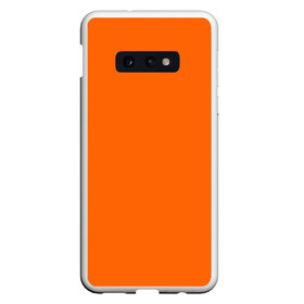 Чехол для Samsung S10E с принтом Цвет апельсиновая корка в Новосибирске, Силикон | Область печати: задняя сторона чехла, без боковых панелей | orange peel | pantone | без рисунка | коричневый | лето весна | модный цвет 2020 | оранжевый | оттенок оранжевого | рыжий | цвет апельсиновая корка