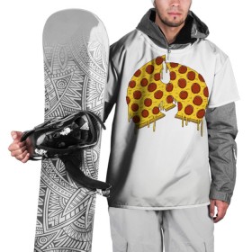 Накидка на куртку 3D с принтом Pizza Clan в Новосибирске, 100% полиэстер |  | ghostface | method man | pizza | rap | rza | wu tang | ву танг | еда | метод мен | пицца | рэп