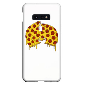 Чехол для Samsung S10E с принтом Pizza Clan в Новосибирске, Силикон | Область печати: задняя сторона чехла, без боковых панелей | ghostface | method man | pizza | rap | rza | wu tang | ву танг | еда | метод мен | пицца | рэп