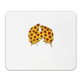 Коврик для мышки прямоугольный с принтом Pizza Clan в Новосибирске, натуральный каучук | размер 230 х 185 мм; запечатка лицевой стороны | Тематика изображения на принте: ghostface | method man | pizza | rap | rza | wu tang | ву танг | еда | метод мен | пицца | рэп