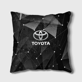 Подушка 3D с принтом TOYOTA в Новосибирске, наволочка – 100% полиэстер, наполнитель – холлофайбер (легкий наполнитель, не вызывает аллергию). | состоит из подушки и наволочки. Наволочка на молнии, легко снимается для стирки | Тематика изображения на принте: abstract | auto | brand | car | geometry | sport | texture | toyota | абстракция | авто | автомобильные | бренд | геометрия | марка | машина | спорт | текстура | тоёта