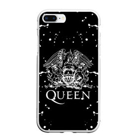 Чехол для iPhone 7Plus/8 Plus матовый с принтом QUEEN в Новосибирске, Силикон | Область печати: задняя сторона чехла, без боковых панелей | queen | британская рок группа | квин | куин | кьюин | мистер робот | музыка | рами малек | рок | рок музыка | фредди меркьюри