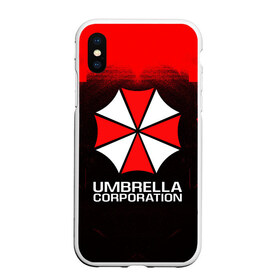 Чехол для iPhone XS Max матовый с принтом UMBRELLA CORP в Новосибирске, Силикон | Область печати: задняя сторона чехла, без боковых панелей | ada wong | biohazard | leon | nemesis | project resistance | raccoon city | re | re3 | resident evil | resident evil 3 | rpd | stars | umbrella | ада вонг | амбрелла | немезис | ужасы