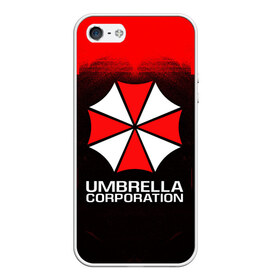 Чехол для iPhone 5/5S матовый с принтом UMBRELLA CORP в Новосибирске, Силикон | Область печати: задняя сторона чехла, без боковых панелей | ada wong | biohazard | leon | nemesis | project resistance | raccoon city | re | re3 | resident evil | resident evil 3 | rpd | stars | umbrella | ада вонг | амбрелла | немезис | ужасы