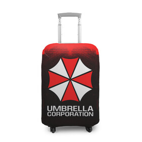 Чехол для чемодана 3D с принтом UMBRELLA CORP в Новосибирске, 86% полиэфир, 14% спандекс | двустороннее нанесение принта, прорези для ручек и колес | ada wong | biohazard | leon | nemesis | project resistance | raccoon city | re | re3 | resident evil | resident evil 3 | rpd | stars | umbrella | ада вонг | амбрелла | немезис | ужасы