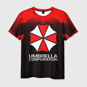 Мужская футболка 3D с принтом UMBRELLA CORP в Новосибирске, 100% полиэфир | прямой крой, круглый вырез горловины, длина до линии бедер | ada wong | biohazard | leon | nemesis | project resistance | raccoon city | re | re3 | resident evil | resident evil 3 | rpd | stars | umbrella | ада вонг | амбрелла | немезис | ужасы