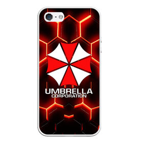 Чехол для iPhone 5/5S матовый с принтом UMBRELLA CORP в Новосибирске, Силикон | Область печати: задняя сторона чехла, без боковых панелей | ada wong | biohazard | leon | nemesis | project resistance | raccoon city | re | re3 | resident evil | resident evil 3 | rpd | stars | umbrella | ада вонг | амбрелла | немезис | ужасы