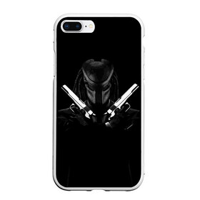 Чехол для iPhone 7Plus/8 Plus матовый с принтом Killer Predator (Black) в Новосибирске, Силикон | Область печати: задняя сторона чехла, без боковых панелей | hitman | predator | хитман | хищник