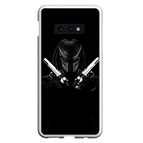 Чехол для Samsung S10E с принтом Killer Predator (Black) в Новосибирске, Силикон | Область печати: задняя сторона чехла, без боковых панелей | Тематика изображения на принте: hitman | predator | хитман | хищник