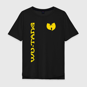 Мужская футболка хлопок Oversize с принтом Wu-Tang Clan. в Новосибирске, 100% хлопок | свободный крой, круглый ворот, “спинка” длиннее передней части | genius gza | method man | razor rza | wu tang | wu tang clan | ву танг клан | гангста рэп | гангстеры | девяти человек | музыка | хип хоп