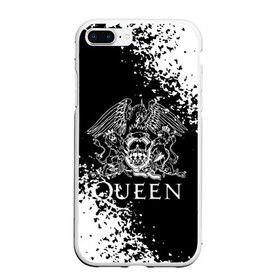 Чехол для iPhone 7Plus/8 Plus матовый с принтом QUEEN в Новосибирске, Силикон | Область печати: задняя сторона чехла, без боковых панелей | queen | британская рок группа | квин | куин | кьюин | мистер робот | музыка | рами малек | рок | рок музыка | фредди меркьюри