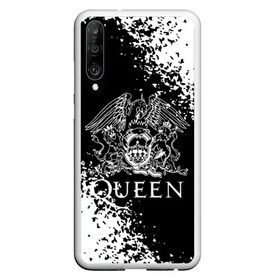 Чехол для Honor P30 с принтом QUEEN в Новосибирске, Силикон | Область печати: задняя сторона чехла, без боковых панелей | queen | британская рок группа | квин | куин | кьюин | мистер робот | музыка | рами малек | рок | рок музыка | фредди меркьюри