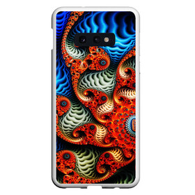 Чехол для Samsung S10E с принтом Fractal illusion в Новосибирске, Силикон | Область печати: задняя сторона чехла, без боковых панелей | abstract | abstraction | color | fractal | geometry | paitnt | polygon | polygonal | psy | абстракция | геометрия | краски | неоновые | полигоны | психоделика | фрактал