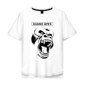 Мужская футболка хлопок Oversize с принтом Guano Apes в Новосибирске, 100% хлопок | свободный крой, круглый ворот, “спинка” длиннее передней части | 