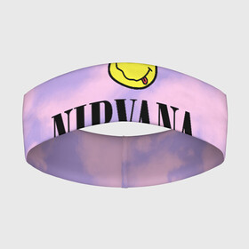 Повязка на голову 3D с принтом NIRVANA в Новосибирске,  |  | in utero | nevermind | nirvana | nirvana in utero | nirvana logo | smile | курт кобейн | нирвана | нирвана in utero | нирвана лого