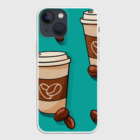 Чехол для iPhone 13 mini с принтом Я ЛЮБЛЮ КОФЕ | I LOVE COFFEE (Z) в Новосибирске,  |  | Тематика изображения на принте: cofe | coffеe | i like cofe | koffie | love cofe | qahwa | кофе | кофеин | коффеин | напиток | паттерн | я люблю кофе